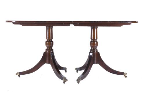 ENGLISH REGENCY STYLE DINING TABLE, MID 20TH CENTURY.