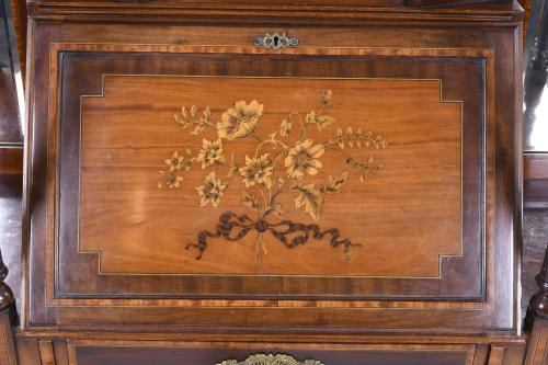 EDWARDIAN ENGLISH WRITING-DESK AND SIDEBOARD, LATE 19TH CEN