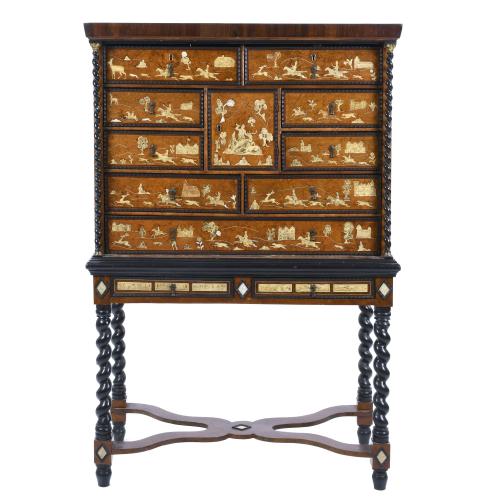 CONTINENTAL CABINET, LATE 19TH CENTURY, AFTER MODELS OF THE 17TH CENTURY.