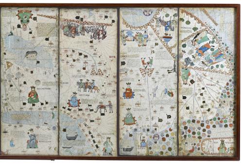 CRESQUES ABRAHAM (1325-1387). "ATLAS CATALÁN", 1975 (1375).