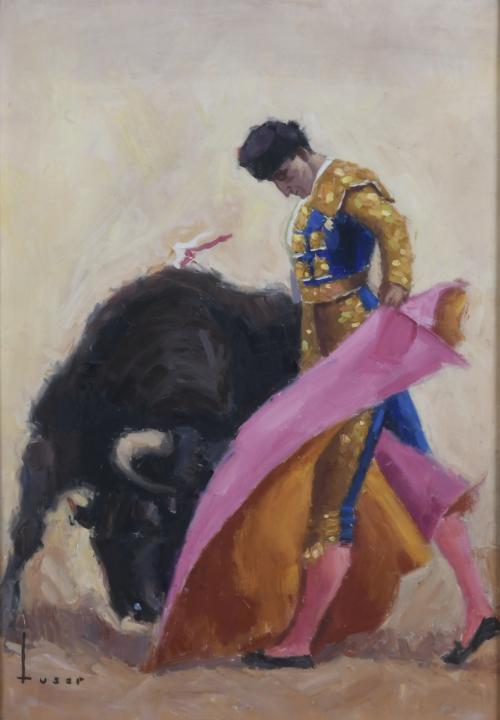 JOSÉ MARÍA TUSER VÁZQUEZ (1919-1986). "THE BULLFIGHTER SANTIAGO MARTÍN, "EL VITI", 1962.