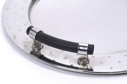 FRENCH BAUHAUS STYLE COFFEE SET AND ALESSI ITALIAN TRAY, FI