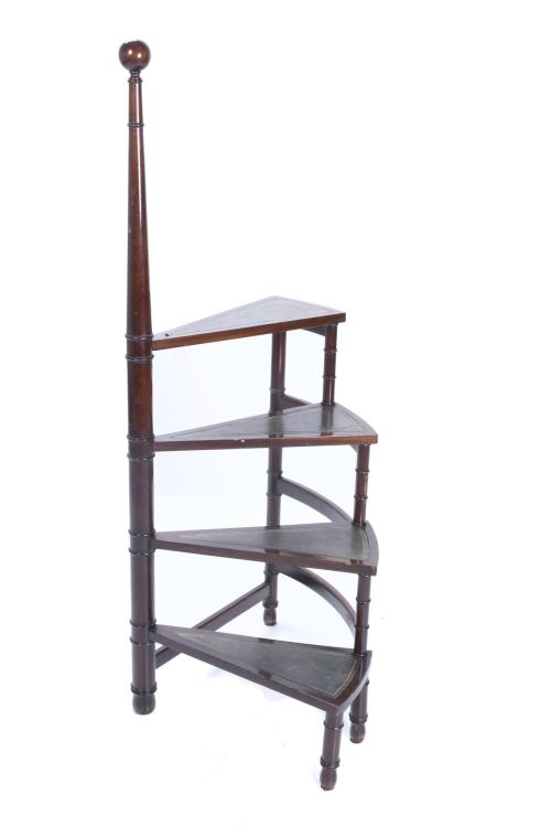 ENGLISH STYLE LIBRARY STAIRWAY, SECOND HALF 20TH CENTURY.