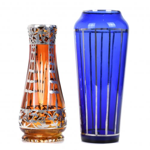 TWO GERMAN ART DECO VASES, CIRCA 1925.
