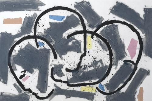 RAFAEL CANOGAR (1935). "URABAN SCENE V-1", 1990.