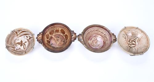FOUR BOWLS FROM MANISES, LATE 15TH CENTURY AND LATE 17TH-EA