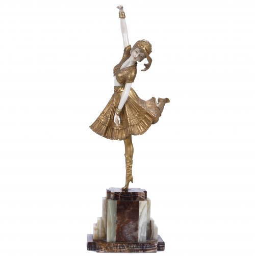 AFTER DEMÉTRE CHIPARUS (1886 – 1947). "COSSACK DANCER".
