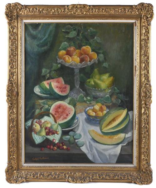 ANTONIO VIDAL ROLLAND (1889-1970). "STILL LIFE WITH FRUITS".