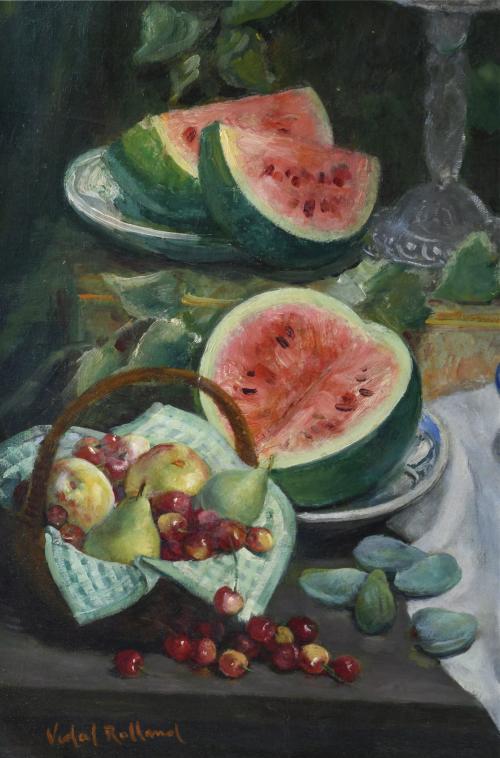 ANTONIO VIDAL ROLLAND (1889-1970). "STILL LIFE WITH FRUITS".