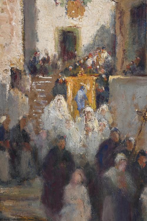 20TH CENTURY SPANISH SCHOOL. "PROCESSION".