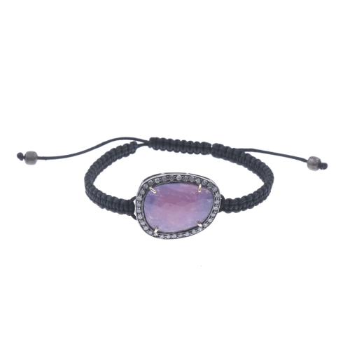 PULSERA CON RUBI ZOISITA.