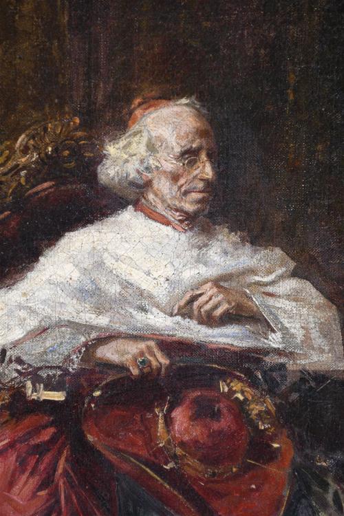 SALVADOR SÁNCHEZ BARBUDO (1857-1917). "CARDENAL", Roma.