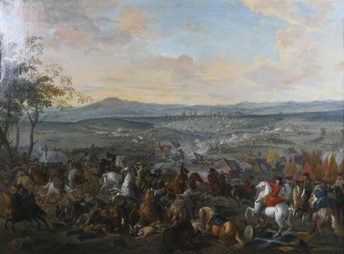 CÍRCULO DE ADAM FRANS VAN DER MEULEN (1632-1690). "BATALLA