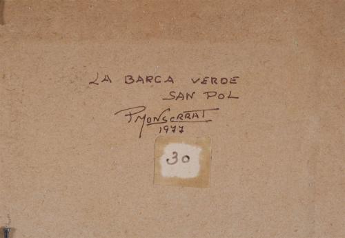 PERE MONTSERRAT (1926). Pair of oil paintings: "DE PASEO, P