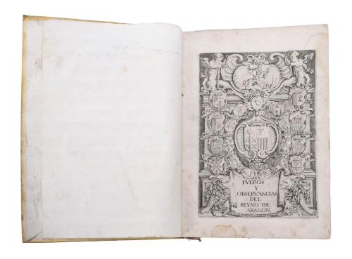 "FUEROS Y OBSERVANCIAS DEL REYNO DE ARAGON", 1667.
