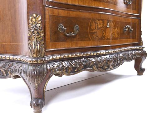 SPANISH CHEST OF DRAWERS WITH MIRROR, MID 20TH CENTURY.