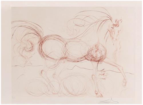 SALVADOR DALÍ I DOMÈNECH (1904-1989). "THE COSMIC HORSE".