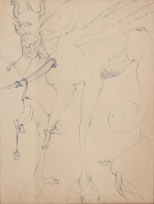 PAOLO BUTTINI (1932-1957). "FANTASY BEASTS", 1949.