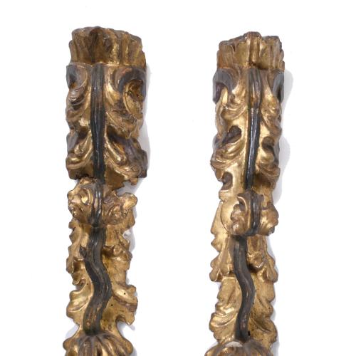 17TH. CENTURY SPANISH SCHOOL. PAIR OF BAROQUE FRAGMENTS, PR