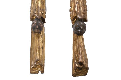17TH. CENTURY SPANISH SCHOOL. PAIR OF BAROQUE FRAGMENTS, PR