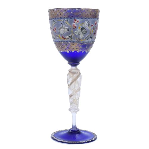 LARGE ITALIAN MURANO GOBLET, LATE 19TH-EARLY 20TH CENTURY.
