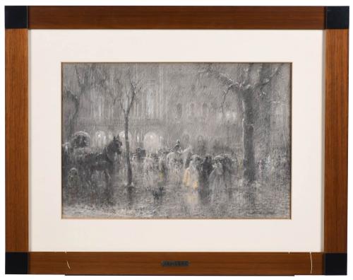 JOSEP AGUILERA I MARTÍ (1882-1955). "LEAVING THE LYCEUM".