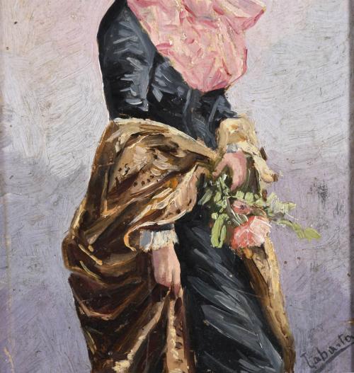 LLUÍS LABARTA I GRAÑÉ (1852-1924). "UNA JOVEN". 