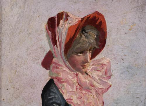 LLUÍS LABARTA I GRAÑÉ (1852-1924). "A GIRL". 