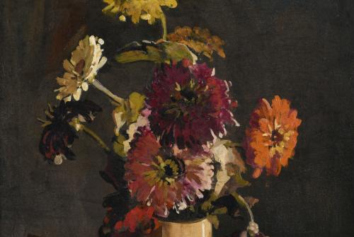 RAFAEL DURANCAMPS (1891-1979). "JARRÓN CON FLORES".