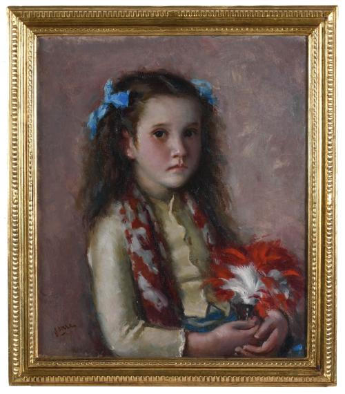 FRANCESC SERRA CASTELLET (1912-1976). "PORTRAIT OF A GIRL".