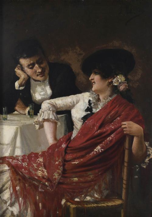 JOSEP LLOVERA BOFILL (1846-1896). "FIGURES".
