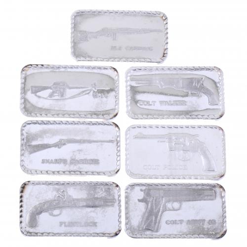 SEVEN BARS OF PURE SILVER.