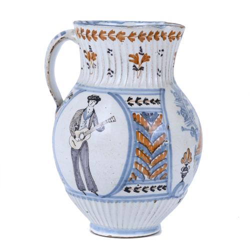 BALL JUG FROM TALAVERA DE LA REINA, 19TH CENTURY.