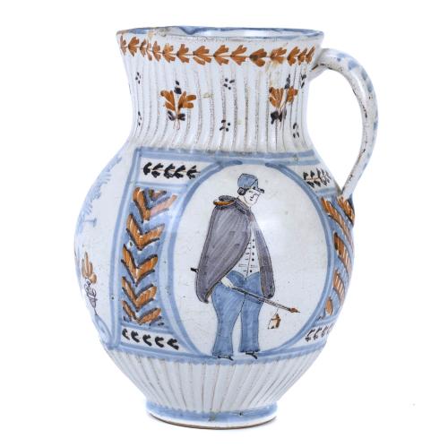BALL JUG FROM TALAVERA DE LA REINA, 19TH CENTURY.
