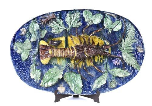 FRANÇOIS MAURICE (1846-1896). TWO TRAYS OR PLATTERS.