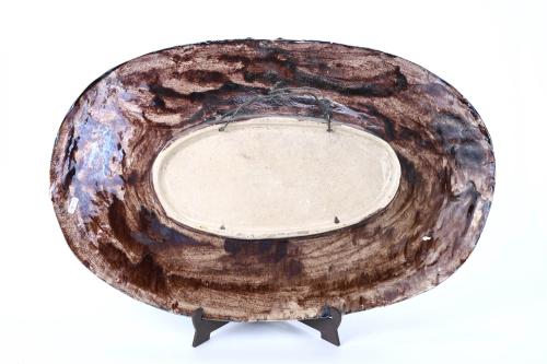 FRANÇOIS MAURICE (1846-1896). TWO TRAYS OR PLATTERS.