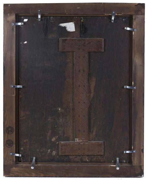 ATTRIBUTED TO 17TH-CENTURY FLEMISH SCHOOL. "HOLY WOMAN IN E