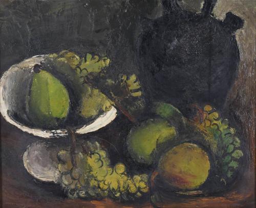 MIQUEL VILLÀ BASSOLS (1901-1988). "BODEGÓN CON FRUTAS", Mas