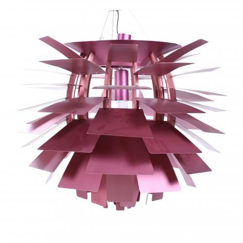 SIGUIENDO MODELOS DE POUL HENNINGSEN (1894-1967). "ARTICHOKE", LÁMPARA DE TECHO, CIRCA 1980.