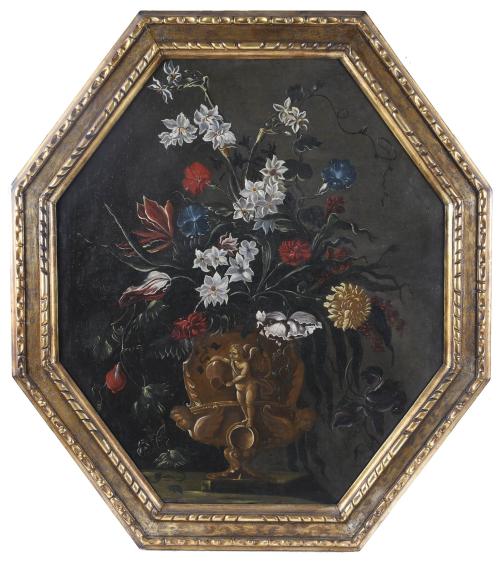18TH CENTURY MALLORCAN SCHOOL "FLOWER VASES".