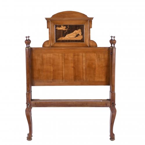 MALLORCAN CHARLES IV BED, 19TH CENTURY.