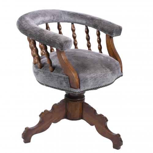 SWIVEL OFFICE CHAIR, EARLY 20TH CENTURY.