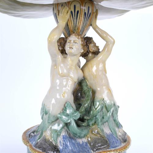 ITALIAN LARGE CENTREPIECE OR TABLE PLATTER, 19TH CENTURY.