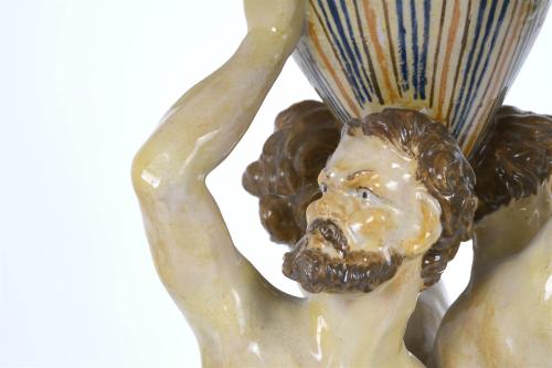 ITALIAN LARGE CENTREPIECE OR TABLE PLATTER, 19TH CENTURY.
