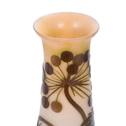 ÉMILE GALLÉ (1846-1904). VASE, ART NOUVEAU, EARLY DECADES 2
