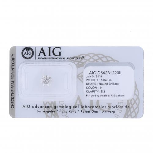 1.04 CT DIAMOND. H COLOUR.