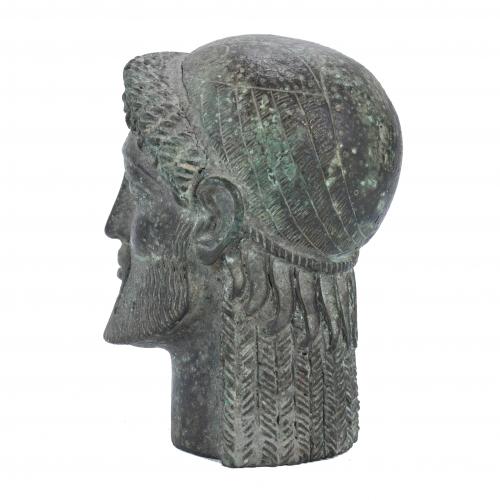 PROBABLY "ZEUS&#39; HEAD". BASED ON MODELS OF ARCHAIC GREEK SCU