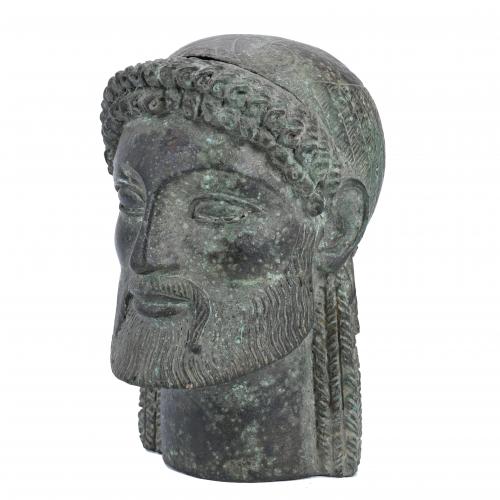 PROBABLY "ZEUS&#39; HEAD". BASED ON MODELS OF ARCHAIC GREEK SCU