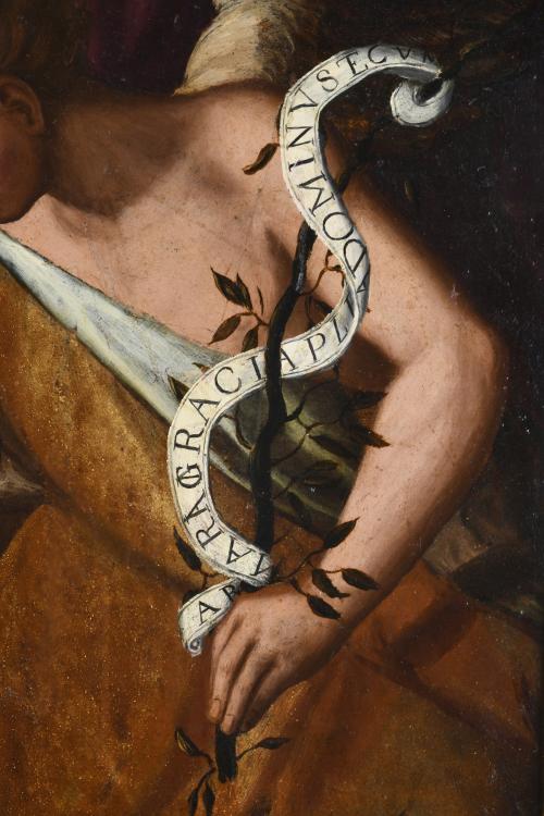 ITALIAN OR FRENCH SCHOOL, 17TH CENTURY. "ANNOUNCIATION".