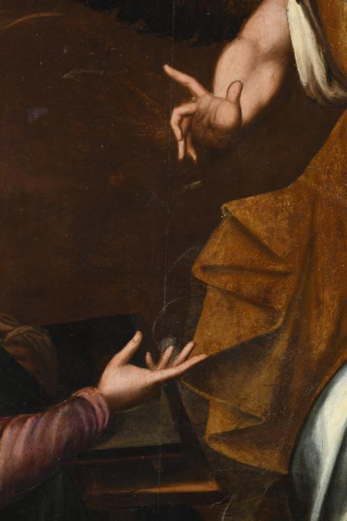 ITALIAN OR FRENCH SCHOOL, 17TH CENTURY. "ANNOUNCIATION".